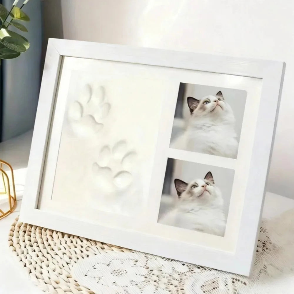 Kit DIY Empreinte de Patte – Moule en Argile et Cadre Photo | Souvenir pour Chien et Chat
