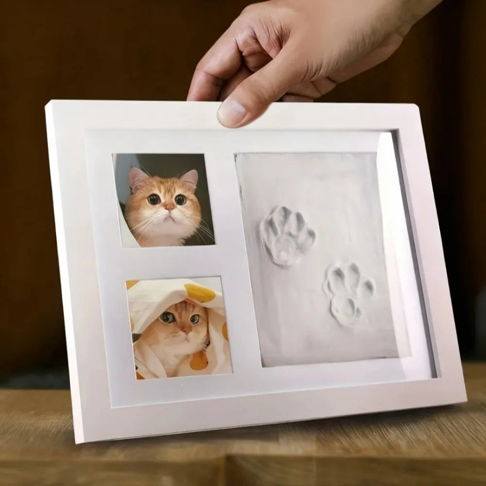 Kit DIY Empreinte de Patte – Moule en Argile et Cadre Photo | Souvenir pour Chien et Chat