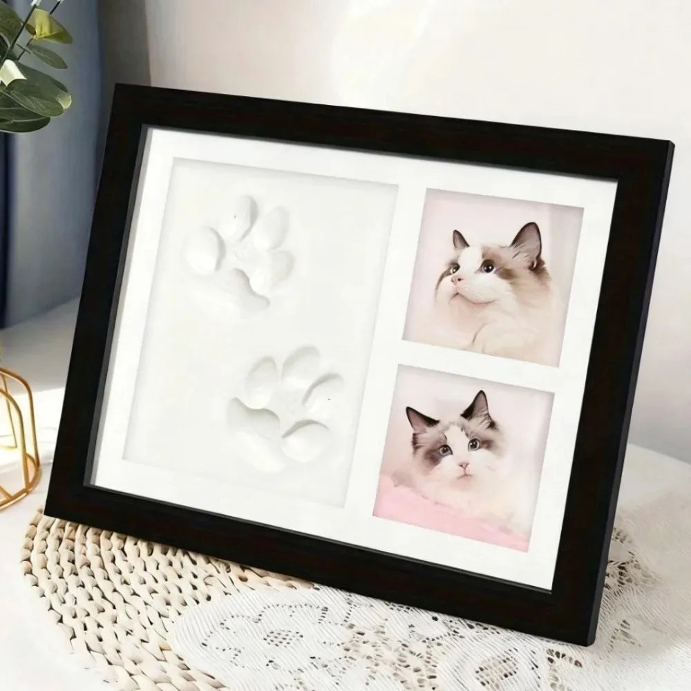 Kit DIY Empreinte de Patte – Moule en Argile et Cadre Photo | Souvenir pour Chien et Chat