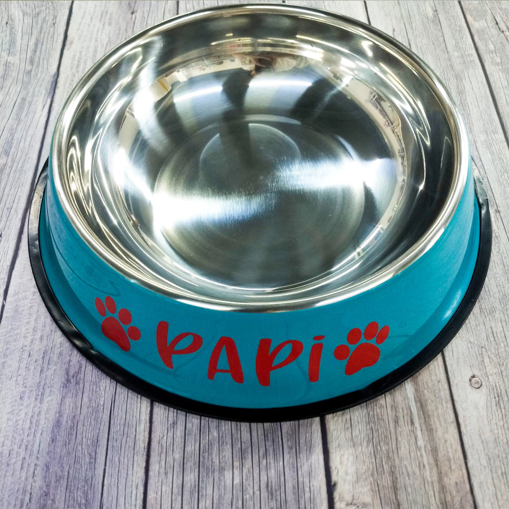 Gamelle personnalisée en inox pour chien – Prénom gravé | XS à XXL