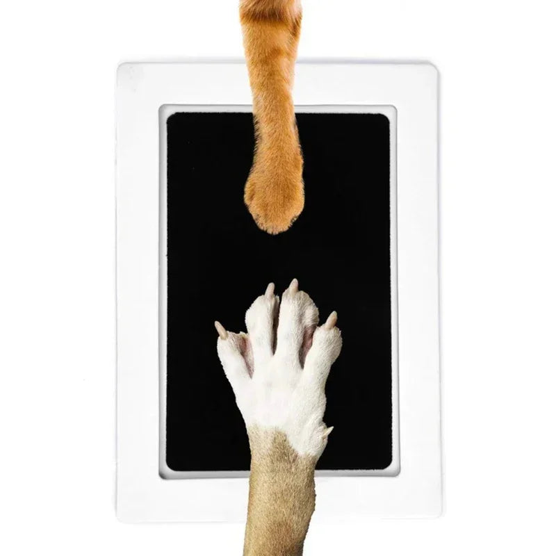 Kit d'empreinte de patte sans encre – Tampon non toxique pour chien et chat | Souvenir propre et facile