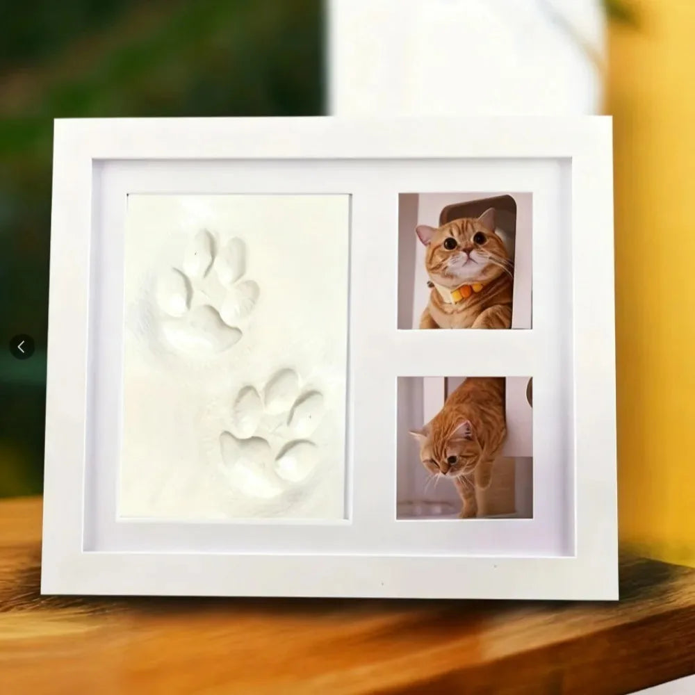 Kit DIY Empreinte de Patte – Moule en Argile et Cadre Photo | Souvenir pour Chien et Chat