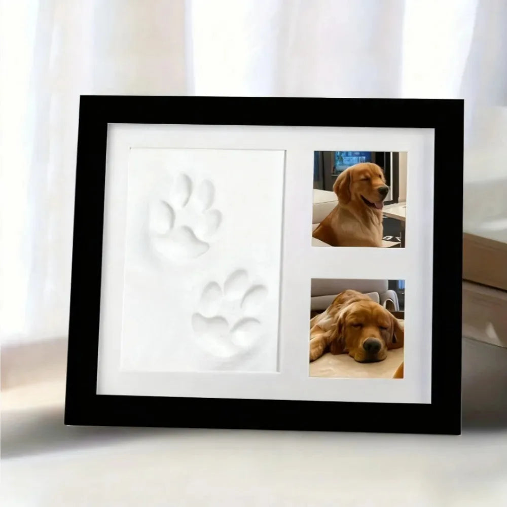 Kit DIY Empreinte de Patte – Moule en Argile et Cadre Photo | Souvenir pour Chien et Chat