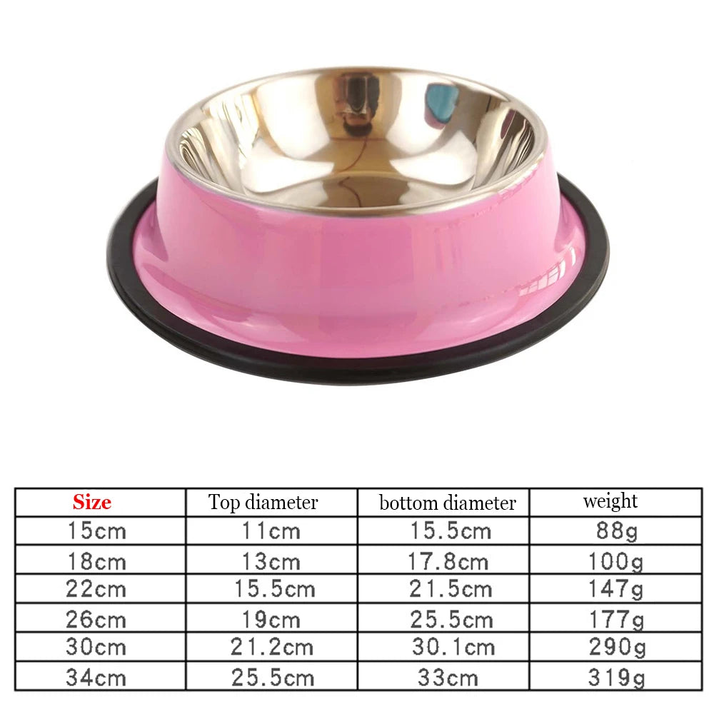 Gamelle personnalisée en inox pour chien – Prénom gravé | XS à XXL